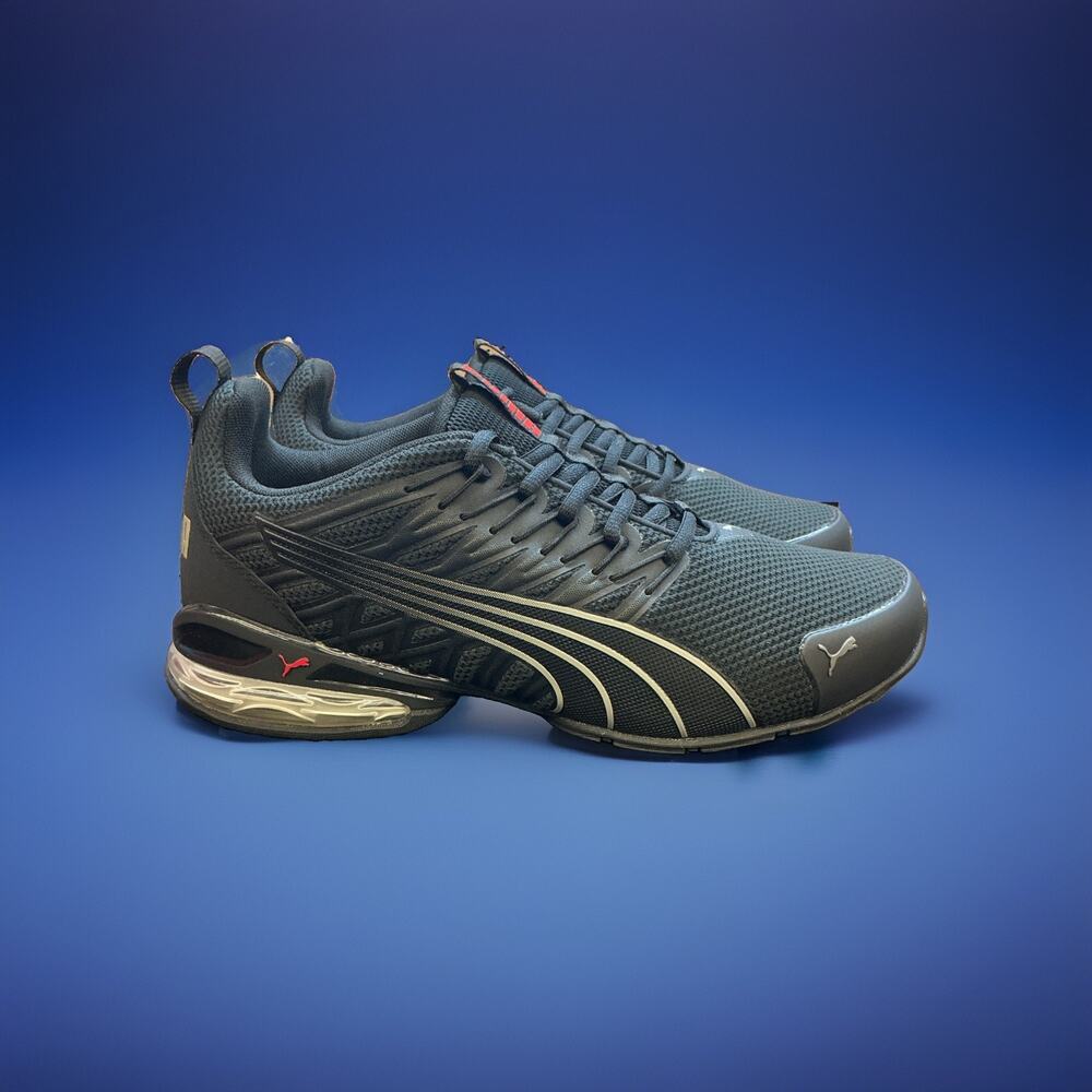 8 M Puma Voltaic Evo Sneakers Men's EU: 40.5, Black Stormy Slate Red SoftFoam+